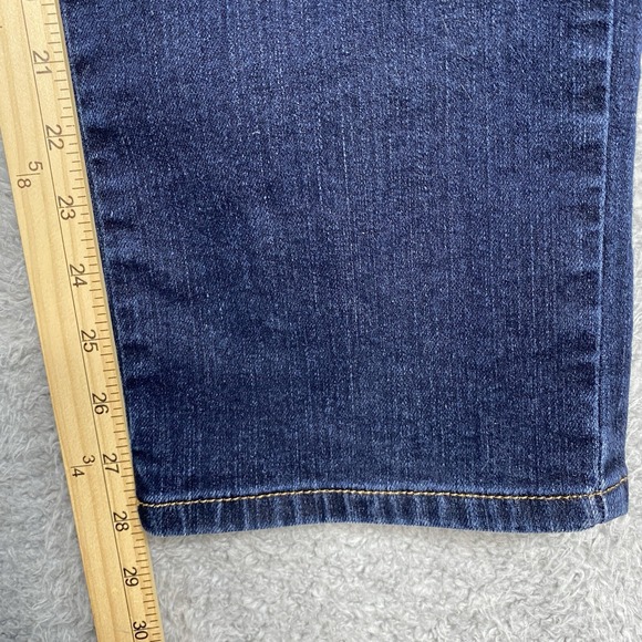 Gloria Vanderbilt Amanda Jeans Size 12 Short Straight Dark Wash Stretch Casual - Picture 10 of 14